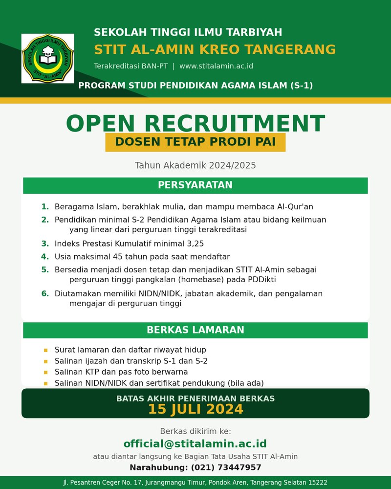Rekrutmen Dosen Tetap